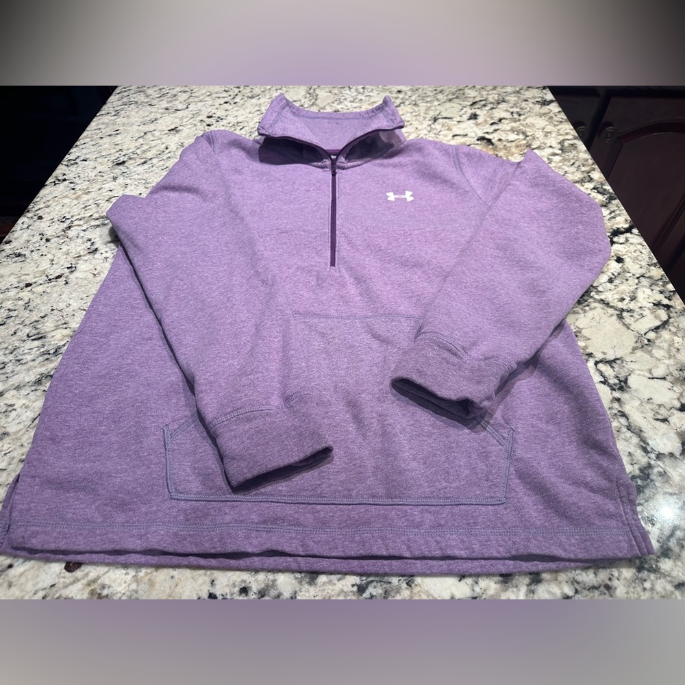 Under Armour Womens Purple Half-Zip Sweater